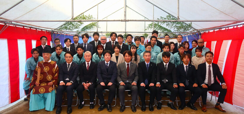 2025.11.7 新工場建設の地鎮祭を行う