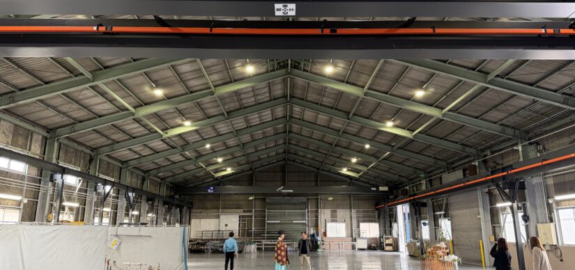 2026.2.25 プレファブセンターにクレーン設置