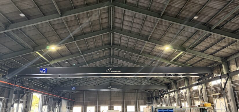 2026.2.25 プレファブセンターにクレーン設置